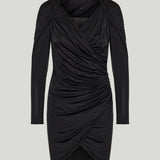 Balmain Draped viscose-jersey dress