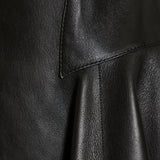 McQueen Leather fit-and-flare mini dress