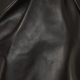 Balmain Open-back lambskin dress