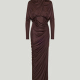 Balmain fluid jersey maxi dress