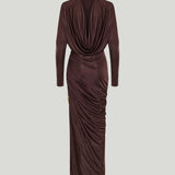 Balmain fluid jersey maxi dress