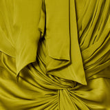 Balmain Draped silk-satin maxi dress
