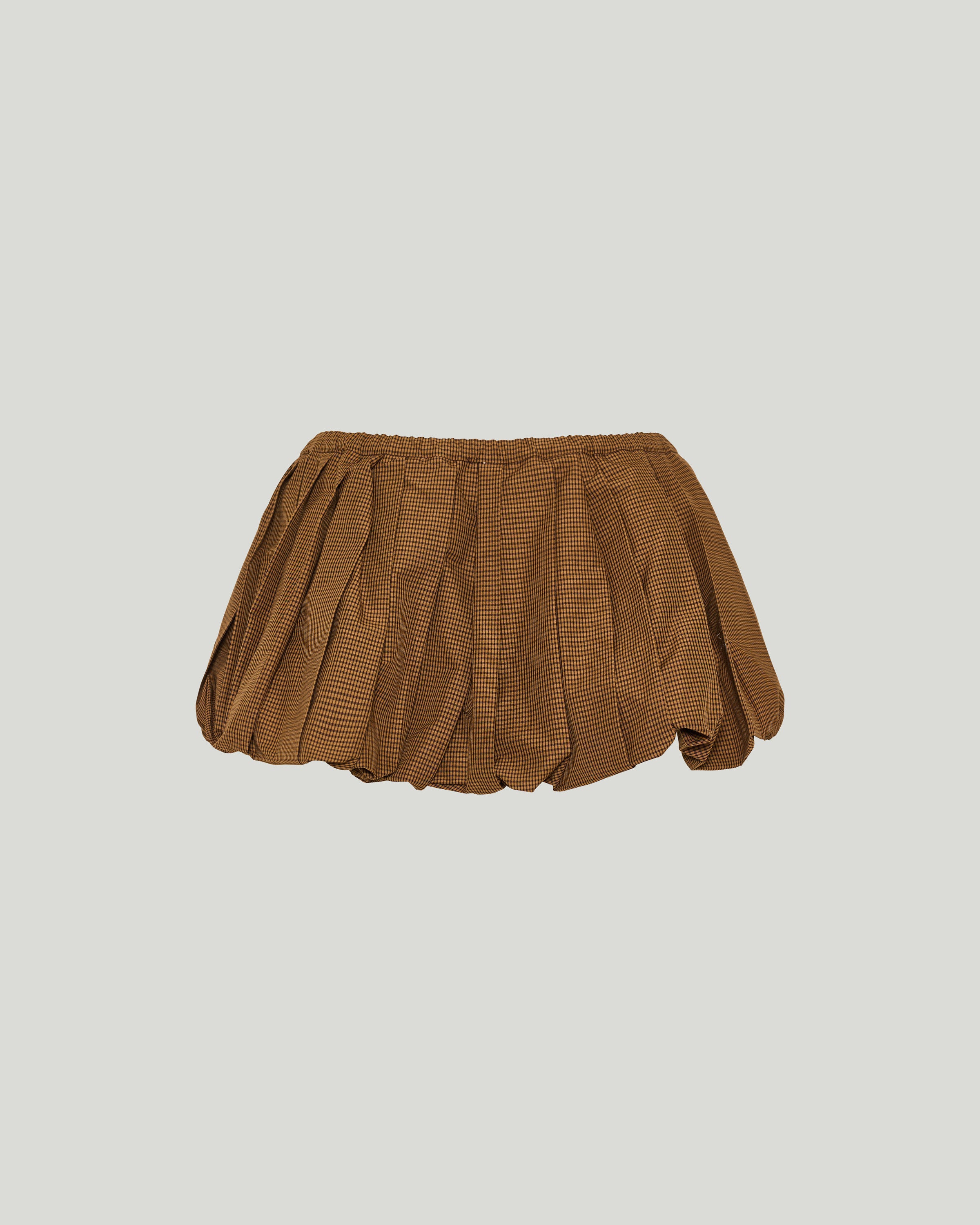 Miu Miu Pleated gingham check mini skirt – Luisa World