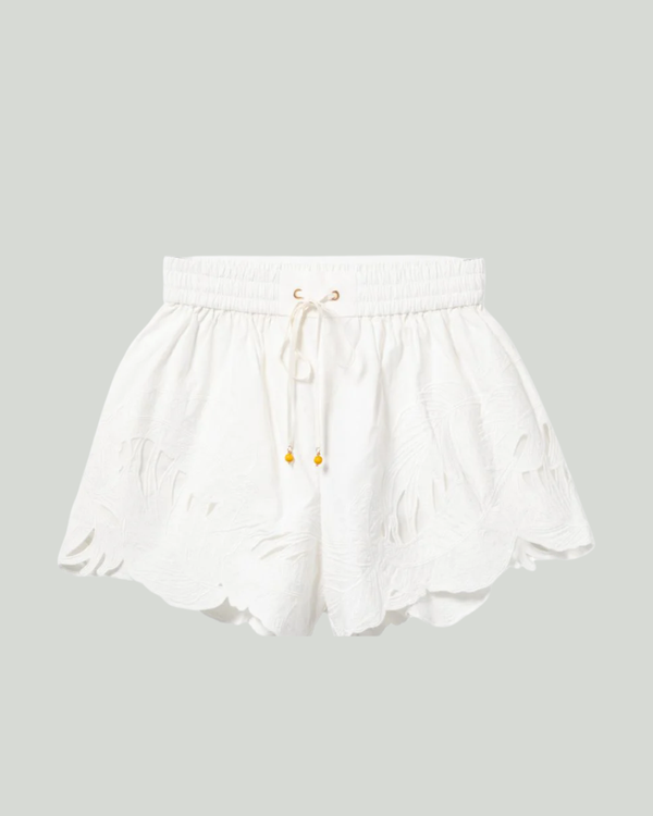 Zimmermann Mahon embroidered shorts