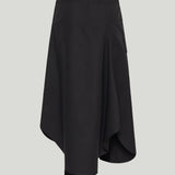 Bottega Veneta Compact cotton toile midi skirt