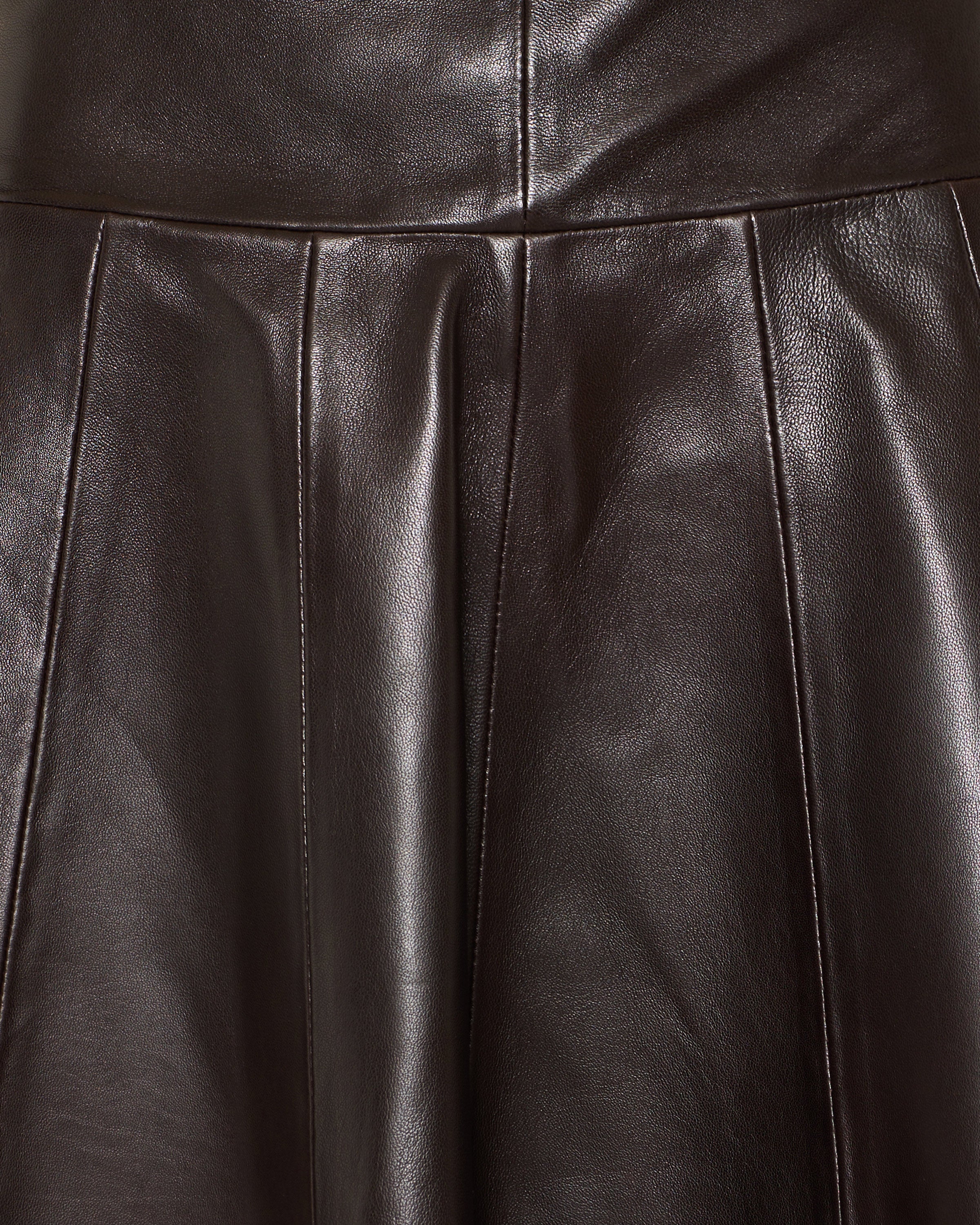Nour Hammour Daria draped leather midi skirt – Luisa World