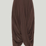 Toteme Draped organic cotton and lyocell-blend maxi skirt