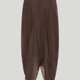 Toteme Draped organic cotton and lyocell-blend maxi skirt