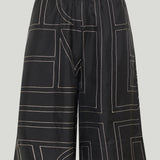 Toteme Embroidered silk twill shorts