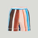 Fendi Striped silk shorts