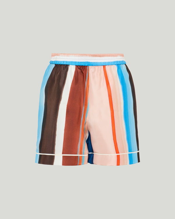 Fendi striped silk shorts