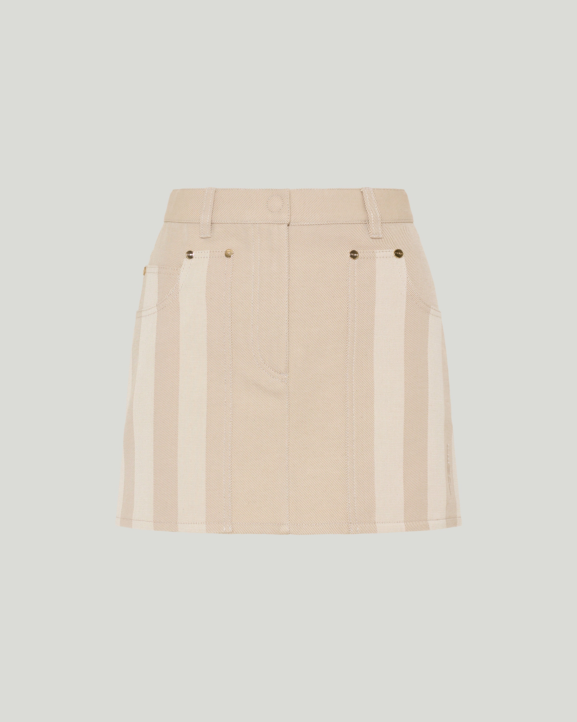 Fendi Striped mini denim skirt – Luisa World