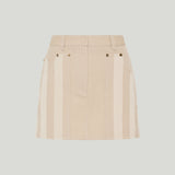 Fendi Striped mini denim skirt