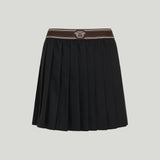 Versace Pleated wool mini skirt