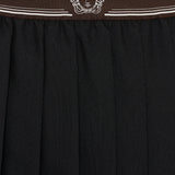 Versace Pleated wool mini skirt