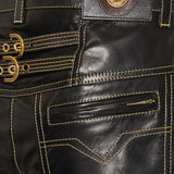 Versace Nappa leather shorts