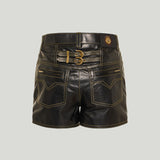 Versace Nappa leather shorts