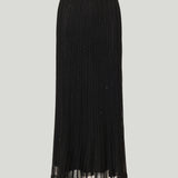 Tom Ford Sheer velvet-textured striped midi evening skirt