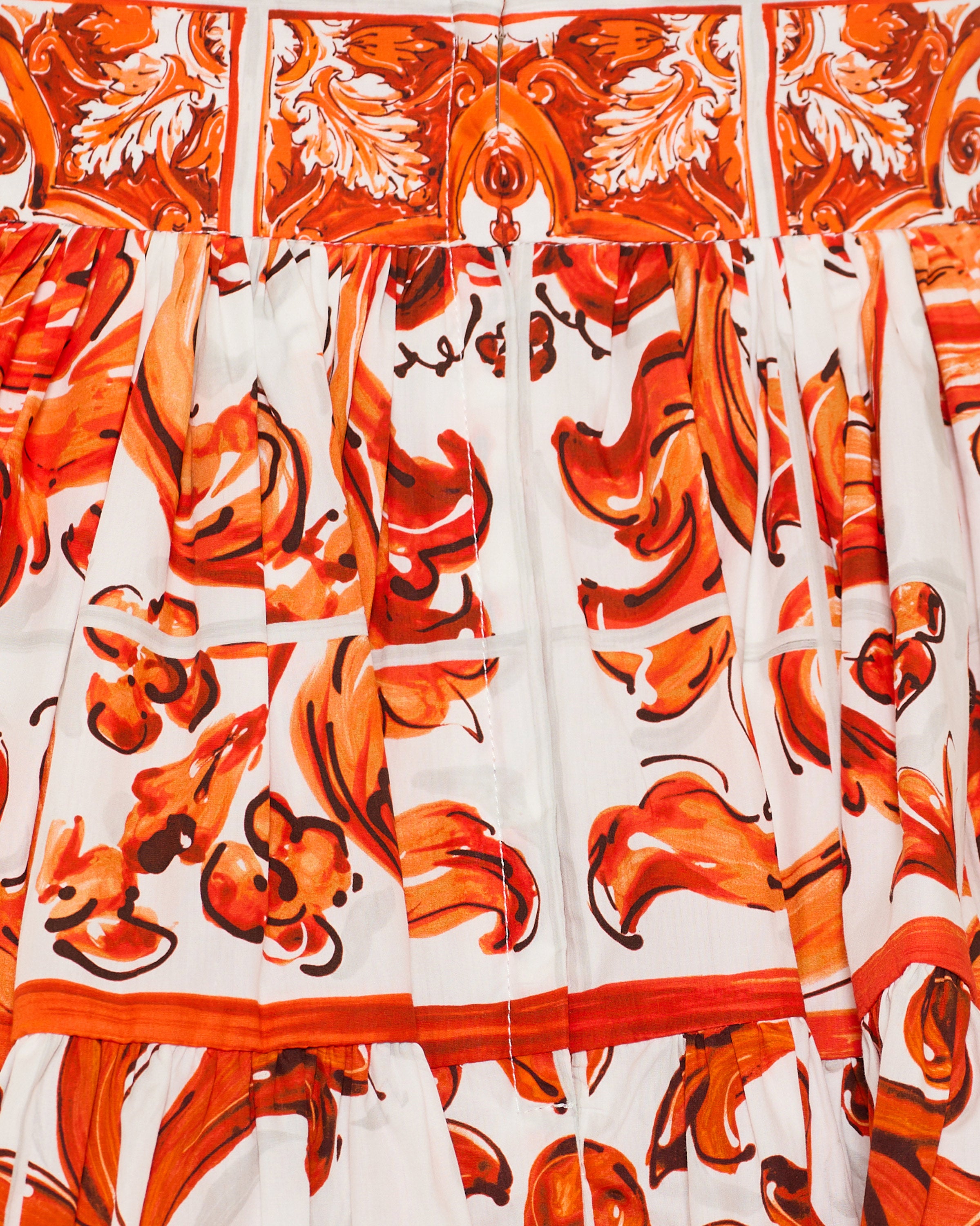 DOLCE & GABBANA Dolce & Gabbana Majolica print poplin mini skirt