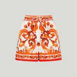 Dolce & Gabbana Majolica-print poplin bermuda shorts