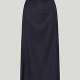 Givenchy Midi Striped Wool Skirt