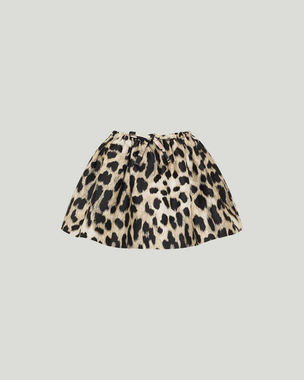 Givenchy Leopard mini pleated skirt