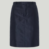 Gucci Fine silk faille midi skirt