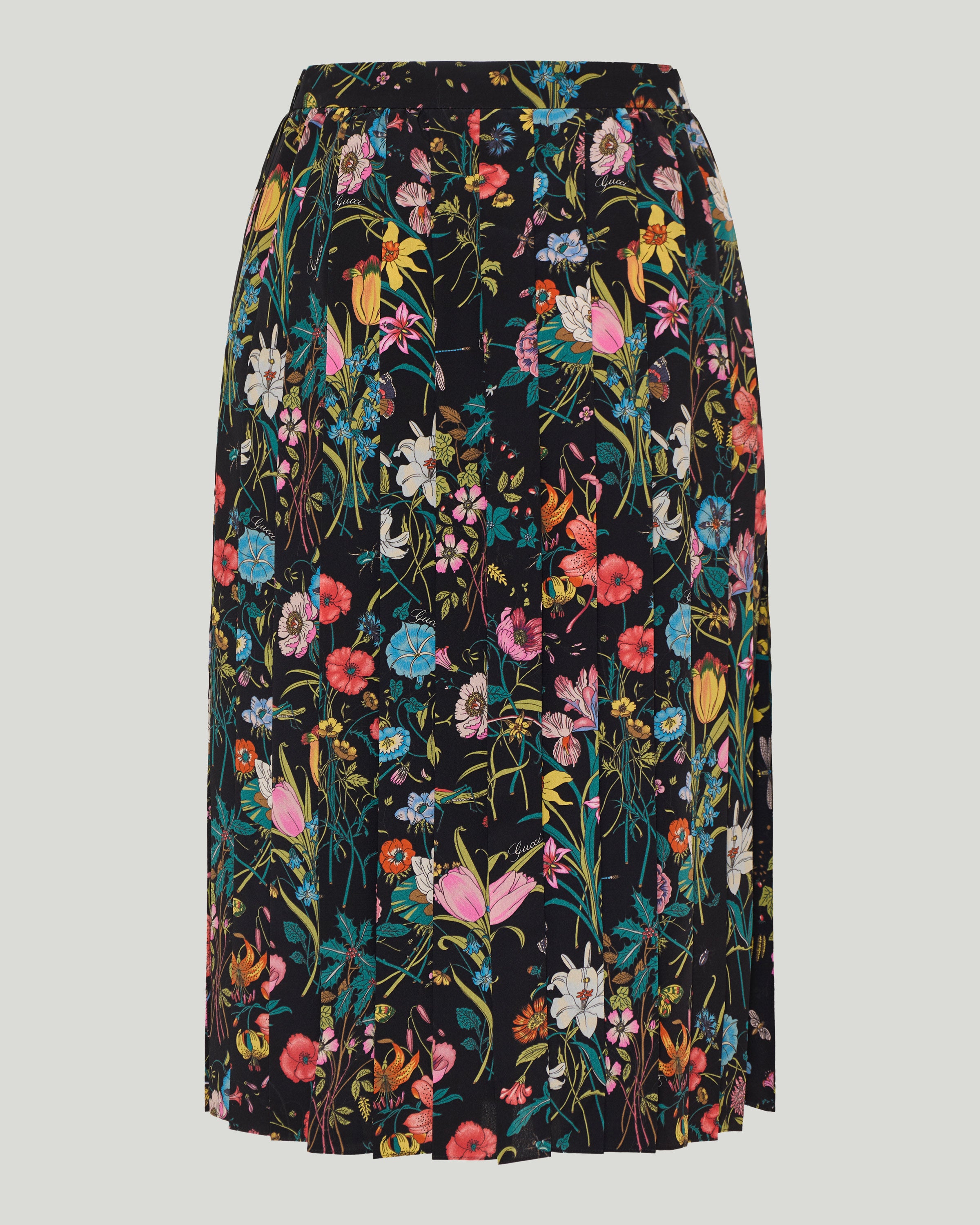 Gucci Printed silk midi skirt – Luisa World
