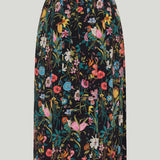 Gucci Printed silk midi skirt