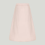 Moncler wool twill padded midi skirt