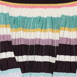 Alaïa Striped knitted crinoline mini skirt