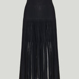 Alaïa Stretch viscose knit midi skirt
