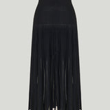 Alaïa Stretch viscose knit midi skirt
