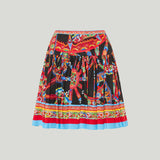 Dolce & Gabbana Carretto-print pleated mini skirt