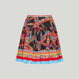 Dolce & Gabbana Carretto-print pleated mini skirt