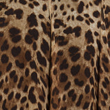 Dolce & Gabbana Leopard-print chiffon midi skirt