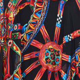 Dolce & Gabbana Printed devoré midi skirt