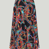 Dolce & Gabbana Printed devoré midi skirt