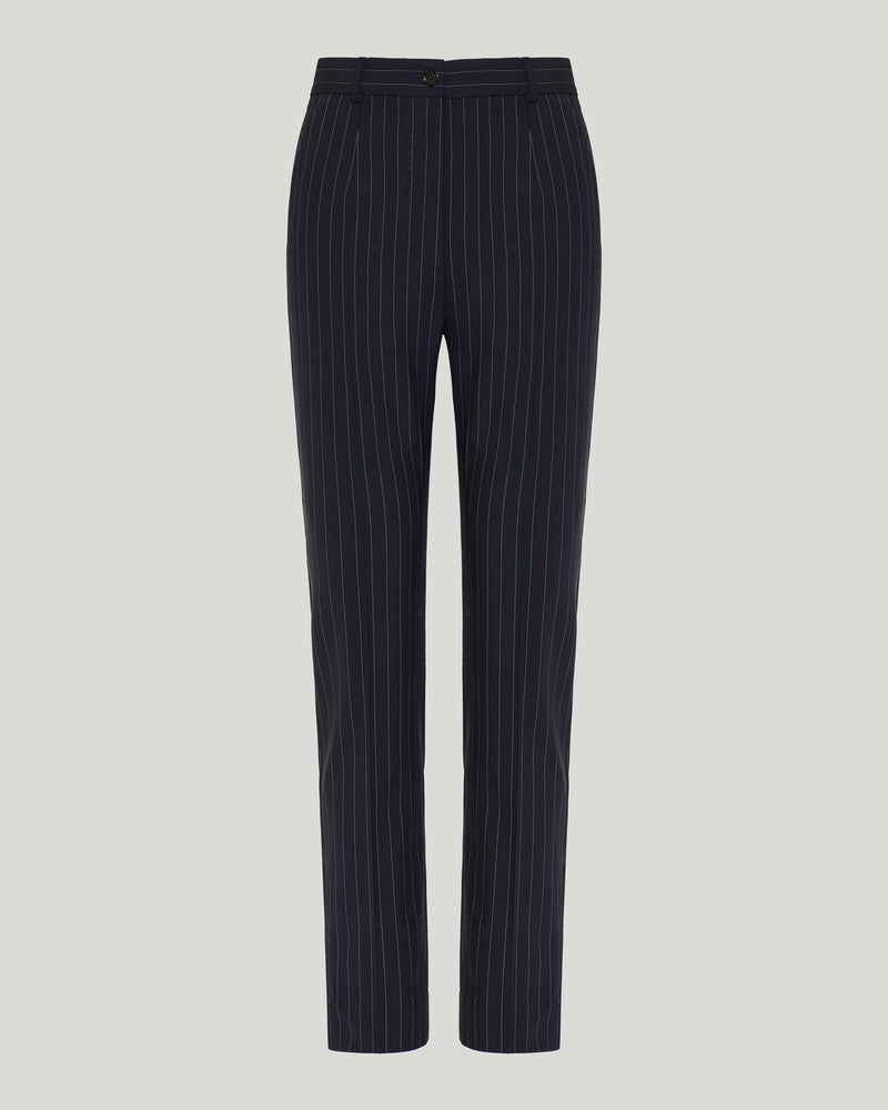 Dolce & Gabbana Pinstripe wool ankle trousers
