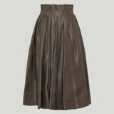 Khaite Astrid silk satin skirt