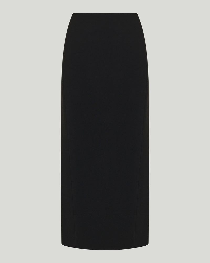 Khaite Lyle crepe midi skirt