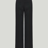 McQueen Satin-trimmed wool trousers