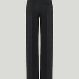 McQueen Satin-trimmed wool trousers