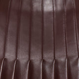 McQueen Pleated leather mini skirt