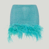 Oséree Lumière Plumage mini skirt