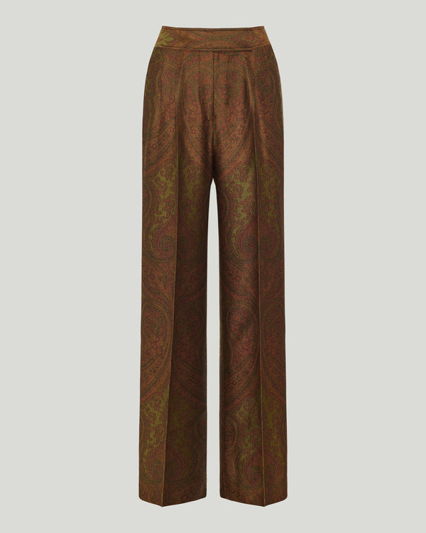 Etro Wool-blend jacquard trousers