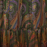Etro Printed ruffled silk maxi skirt