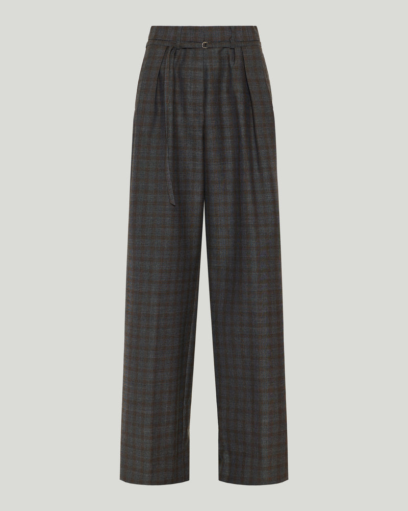 Dries Van Noten belted wool trousers