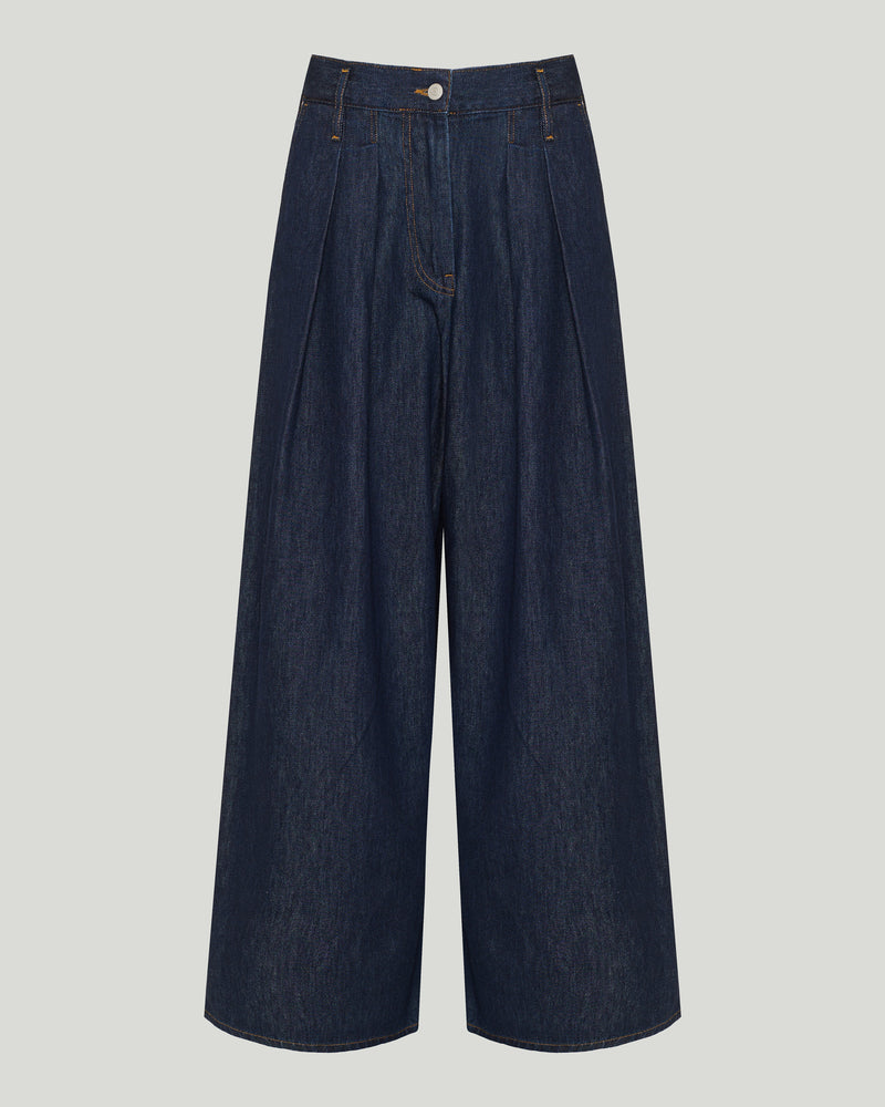 Dries Van Noten Wide pleated jeans