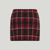 Guest in Residence Tartan mini skirt
